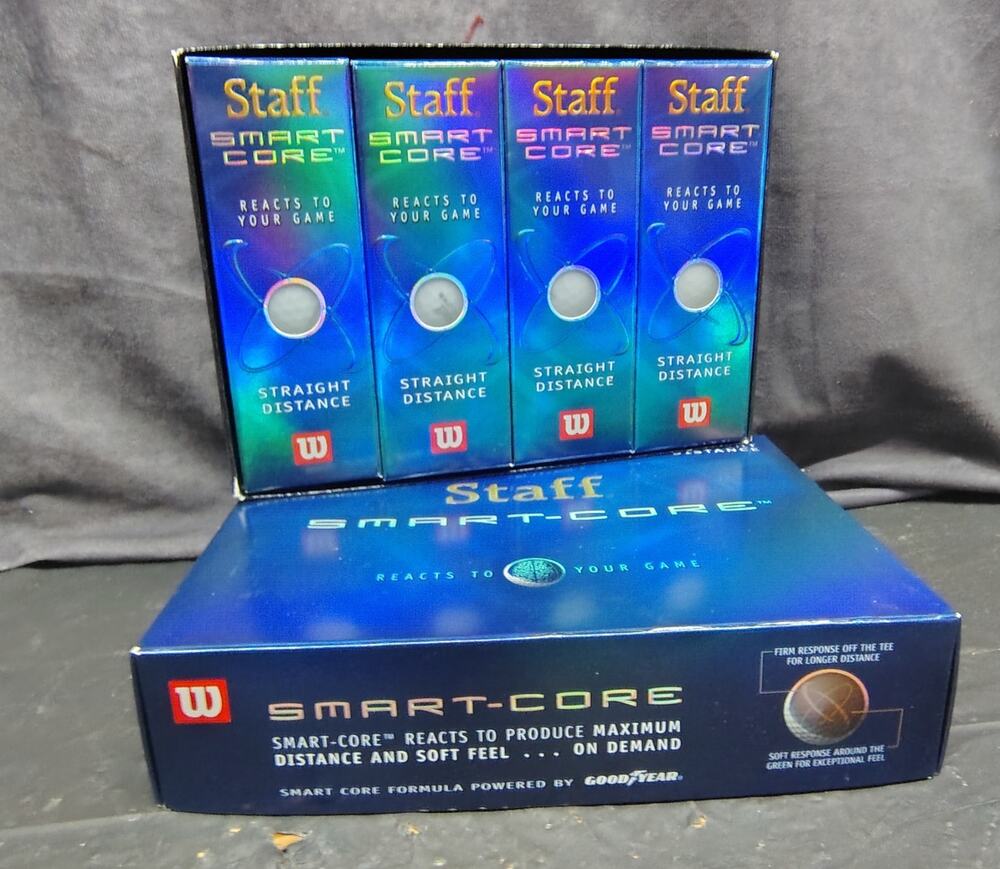 12 BRAND NEW Wilson Staff Smart Core Straight Distance golf balls Sleeves